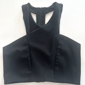 EXPRESS
Black haltered crop top
Size Medium